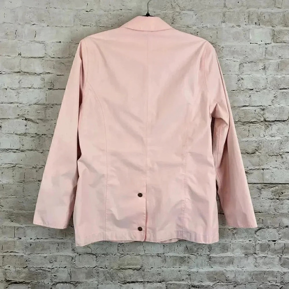 Barbour Women's US 8 EURO 38 Rose Pink Jacket Button Front Lightweight Polyester - Picture 9 of 10